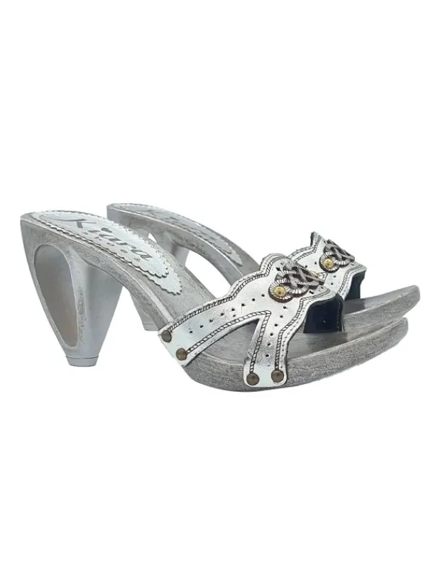 Kiara Shoes ZOCCOLETTI ARGENTATI CON... Online