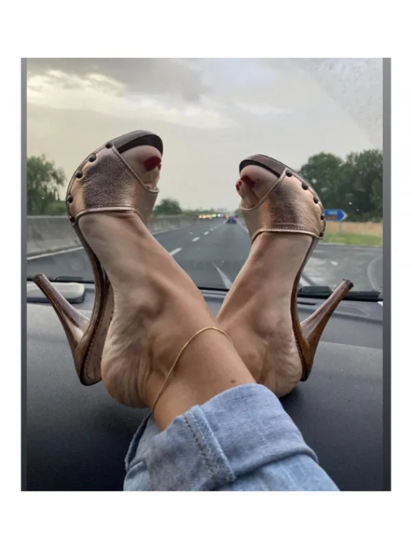Kiara Shoes ZOCCOLI ALTI COLOR ... BRONZO Clearance