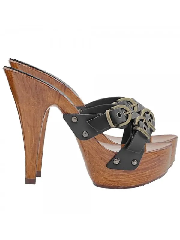 Kiara Shoes ZOCCOLI ALTI NERI CON... Nero Online
