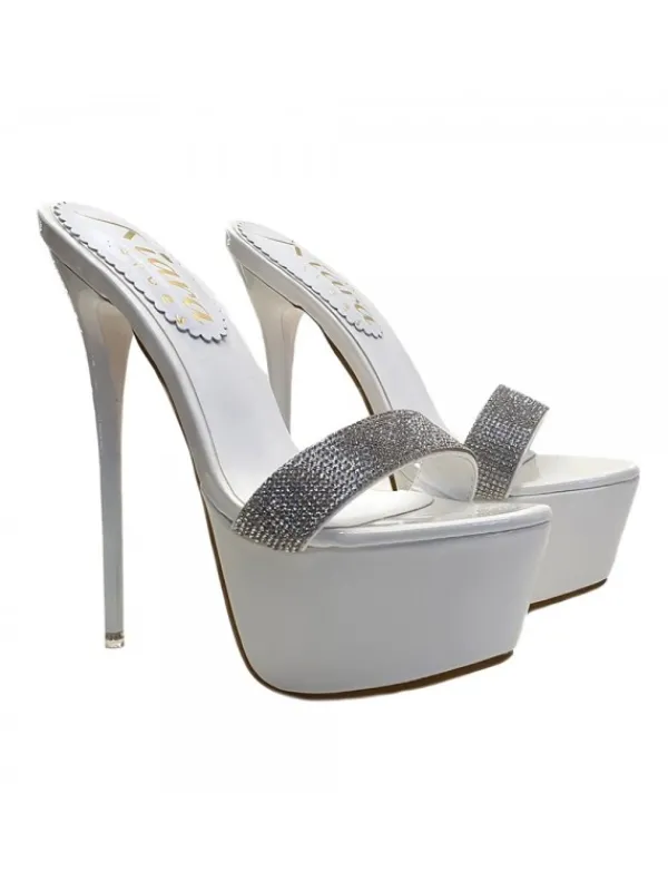 Kiara Shoes ZOCCOLI ALTISSIMI IN... BIANCO Sale