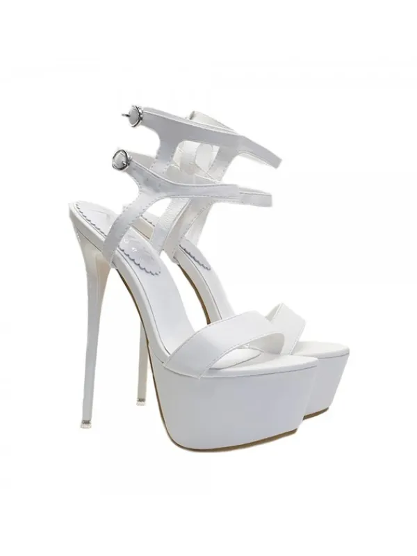 Kiara Shoes ZOCCOLI ALTISSIMI IN... BIANCO Discount