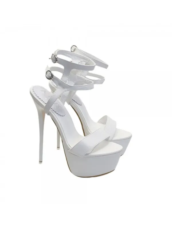 Kiara Shoes ZOCCOLI ALTISSIMI IN... BIANCO Discount