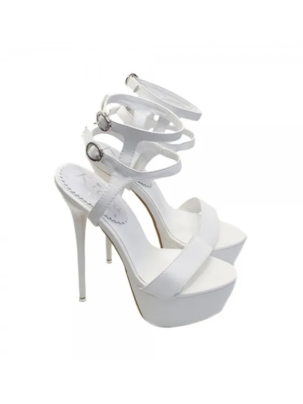 Kiara Shoes ZOCCOLI ALTISSIMI IN... BIANCO Discount