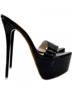 Kiara Shoes ZOCCOLI ALTISSIMI TACCO 17... Nero Online