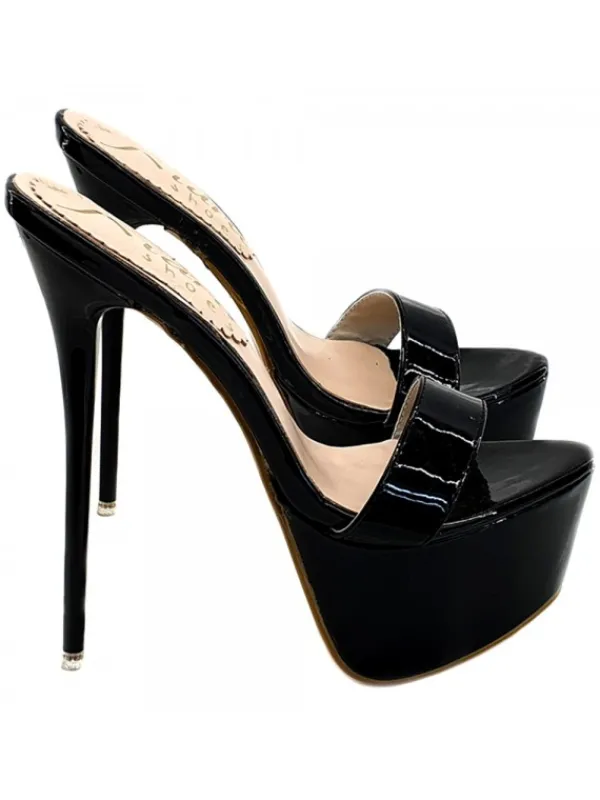 Kiara Shoes ZOCCOLI ALTISSIMI TACCO 17... Nero Online