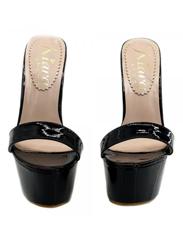 Kiara Shoes ZOCCOLI ALTISSIMI TACCO 17... Nero Online