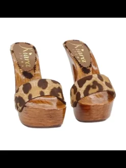 Kiara Shoes ZOCCOLI ANIMALIER IN PELLE Online