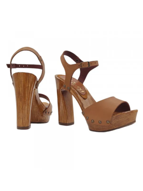 Kiara Shoes Zoccoli Artigianali in... Cuoio Sale