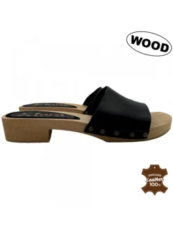 Kiara Shoes Zoccoli artigianali in vero... Nero Online