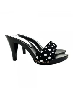 Kiara Shoes ZOCCOLI ARTIGIANALI NERI A... Nero Discount
