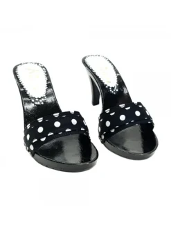 Kiara Shoes ZOCCOLI ARTIGIANALI NERI A... Nero Discount