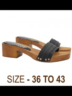 Kiara Shoes ZOCCOLI BASSI NERI CON... Nero Outlet