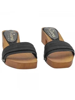 Kiara Shoes ZOCCOLI BASSI NERI CON... Nero Outlet