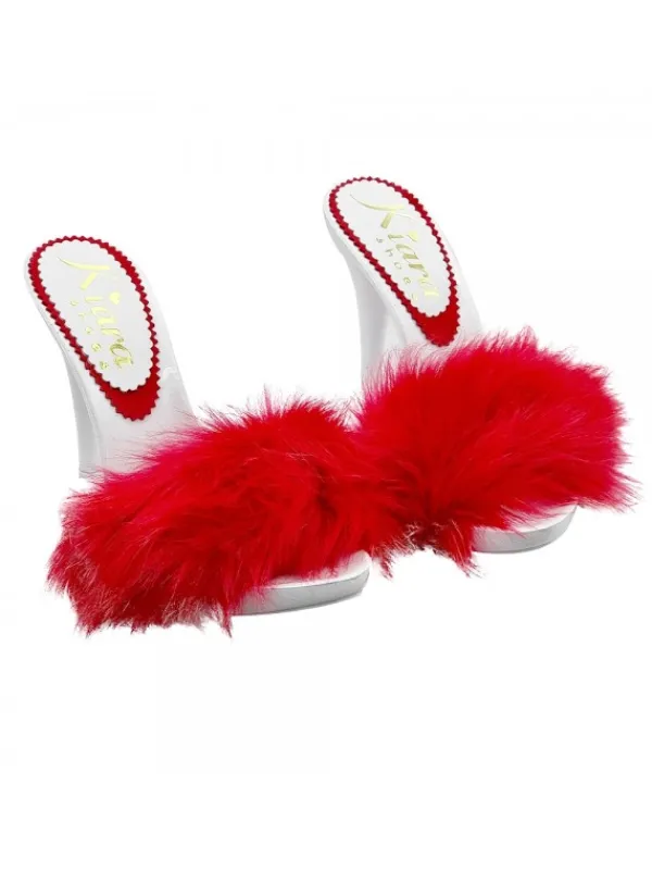 Kiara Shoes ZOCCOLI BIANCHI CON... Rosso Outlet
