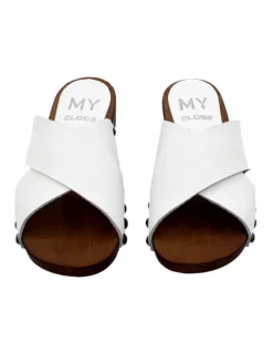 Kiara Shoes ZOCCOLI BIANCHI CON FASCE... BIANCO Outlet