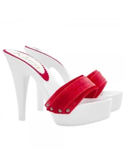 Kiara Shoes ZOCCOLI BIANCHI CON FASCIA... Clearance
