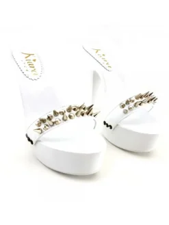 Kiara Shoes ZOCCOLI BIANCHI CON PUNTE... BIANCO Discount