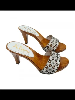 Kiara Shoes ZOCCOLI BIANCHI LASERATI IN... BIANCO Sale