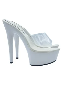 Kiara Shoes ZOCCOLI BIANCHI TRASPARENTI... BIANCO Outlet