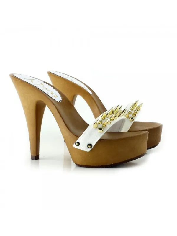 Kiara Shoes ZOCCOLI CON PUNTE BIANCO Best