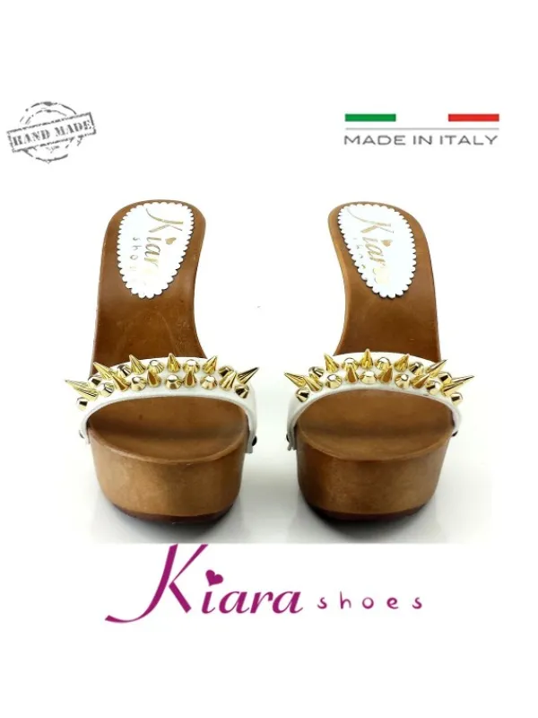 Kiara Shoes ZOCCOLI CON PUNTE BIANCO Best