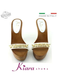 Kiara Shoes ZOCCOLI CON PUNTE BIANCO Best
