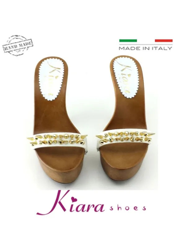Kiara Shoes ZOCCOLI CON PUNTE BIANCO Best