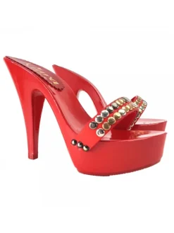 Kiara Shoes ZOCCOLI BORCHIATI LACCATI... Rosso Discount