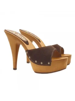 Kiara Shoes ZOCCOLI CAMOSCIO ... Marrone Outlet
