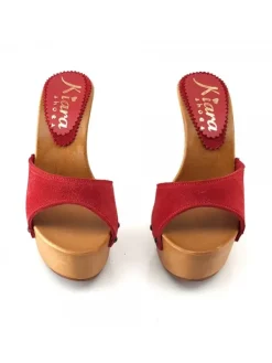 Kiara Shoes ZOCCOLI CAMOSCIO ... Rosso