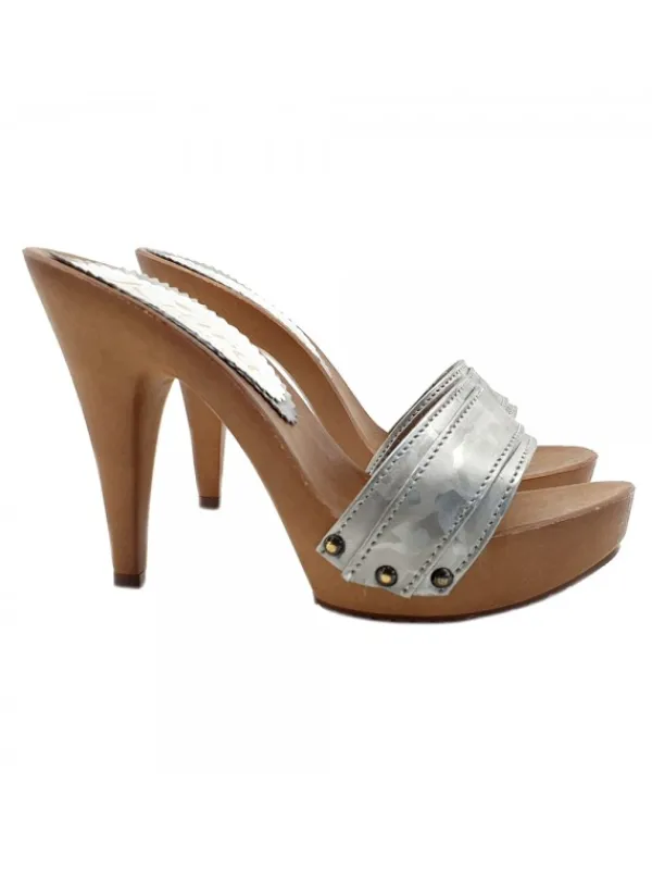 Kiara Shoes ZOCCOLI CAMOUFLAGE ... Argento Clearance