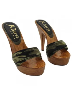 Kiara Shoes ZOCCOLI CAMOUFLAGE TACCO 13 Online