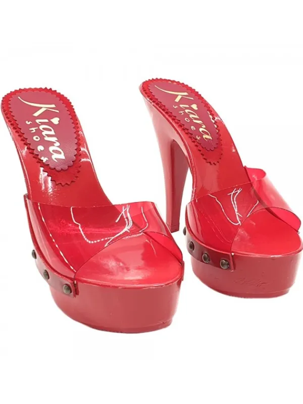 Kiara Shoes ZOCCOLI CINDERELLA ROSSI Rosso Hot