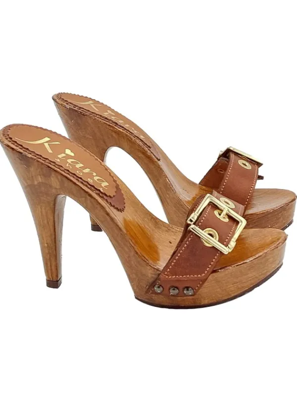 Kiara Shoes ZOCCOLI COLOR CON... Cuoio New