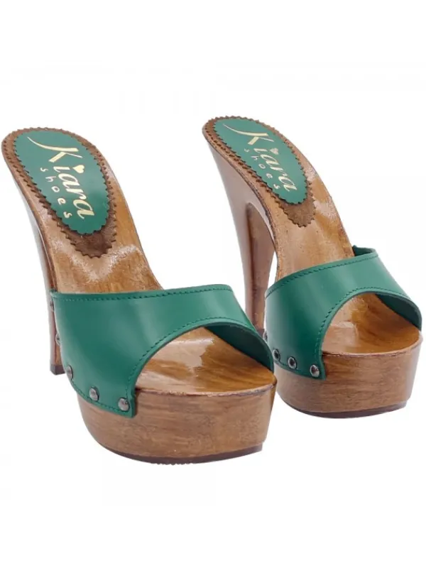 Kiara Shoes ZOCCOLI COLOR BOSCO... Verde New