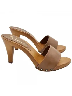 Kiara Shoes ZOCCOLI COMODI COLOR Cuoio New