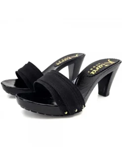 Kiara Shoes ZOCCOLI COMODI NERI Nero Outlet