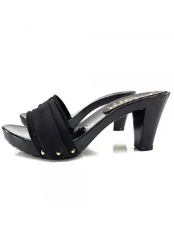 Kiara Shoes ZOCCOLI COMODI NERI Nero Outlet