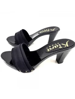 Kiara Shoes ZOCCOLI COMODI NERI Nero Outlet