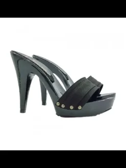 Kiara Shoes ZOCCOLI COMODI NERI LACCATI... Nero Sale