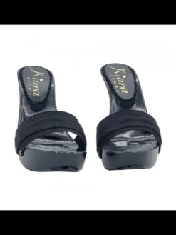 Kiara Shoes ZOCCOLI COMODI NERI LACCATI... Nero Sale