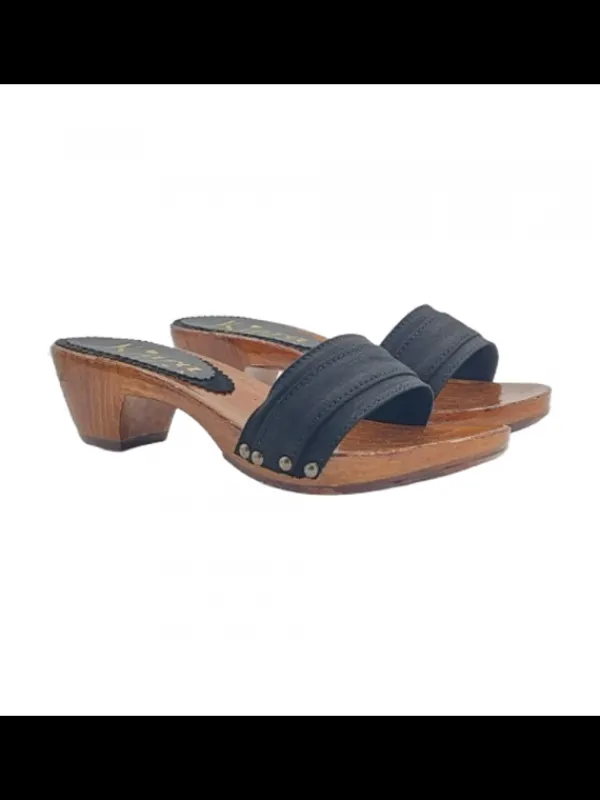Kiara Shoes ZOCCOLI COMODI TACCO 5... Nero Best