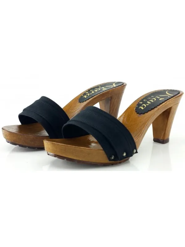 Kiara Shoes ZOCCOLI COMODI TACCO 8 Nero Outlet