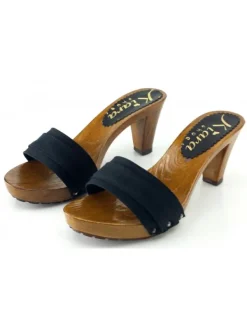 Kiara Shoes ZOCCOLI COMODI TACCO 8 Nero Outlet