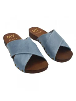 Kiara Shoes ZOCCOLI CON FASCE... Azzurro Outlet
