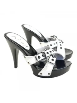 Kiara Shoes ZOCCOLI CON FASCE BIANCHE... BIANCO New