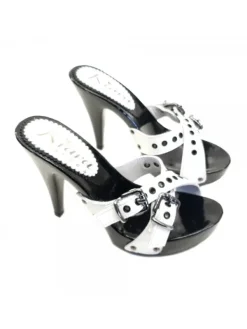 Kiara Shoes ZOCCOLI CON FASCE BIANCHE... BIANCO New