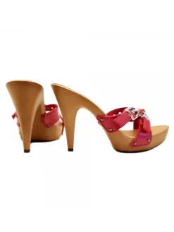 Kiara Shoes ZOCCOLI CON FASCE ROSSE E... Rosso