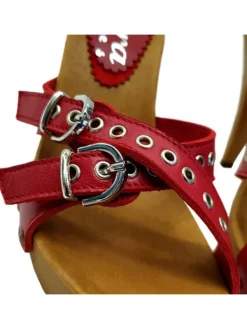 Kiara Shoes ZOCCOLI CON FASCE ROSSE E... Rosso