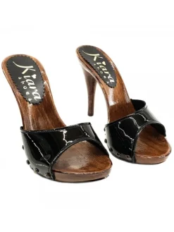 Kiara Shoes ZOCCOLI CON FASCIA IN... Nero New